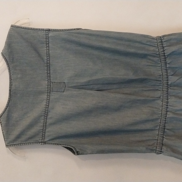 TOMMY BAHAMA Blue Jean Shirt Dress Dep Pockets Drawstring Waist Size Small - Picture 13 of 15